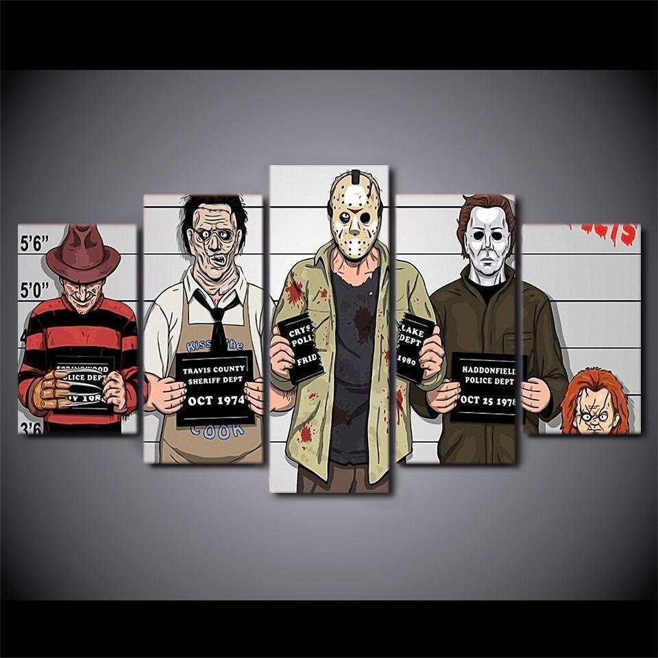Gracioso Freddy Krueger Movie Canvas Wall Art