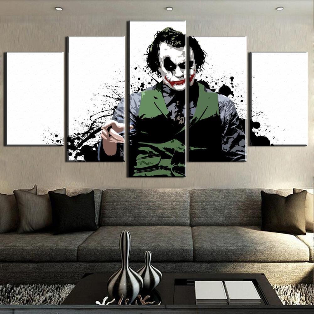 Graffiti Jokes On Movie DC Canvas Wall Art