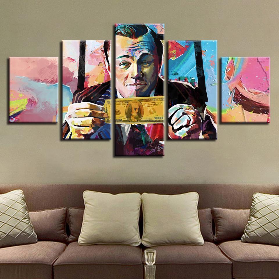 Graffiti Leonardo DiCaprio Celebrity Abtract Canvas Wall Art
