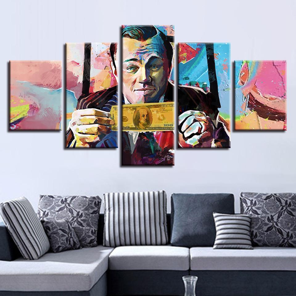 Graffiti Leonardo DiCaprio Celebrity Abtract Canvas Wall Art