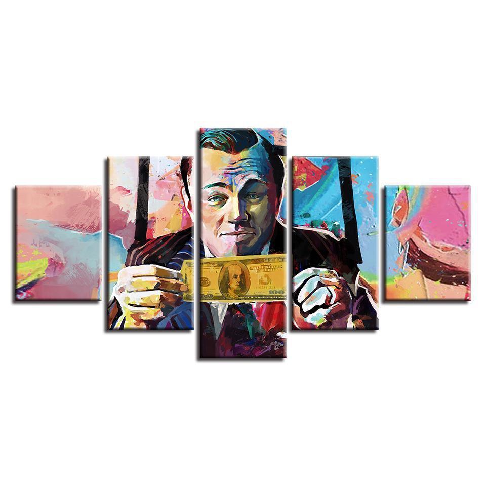 Graffiti Leonardo DiCaprio Celebrity Abtract Canvas Wall Art