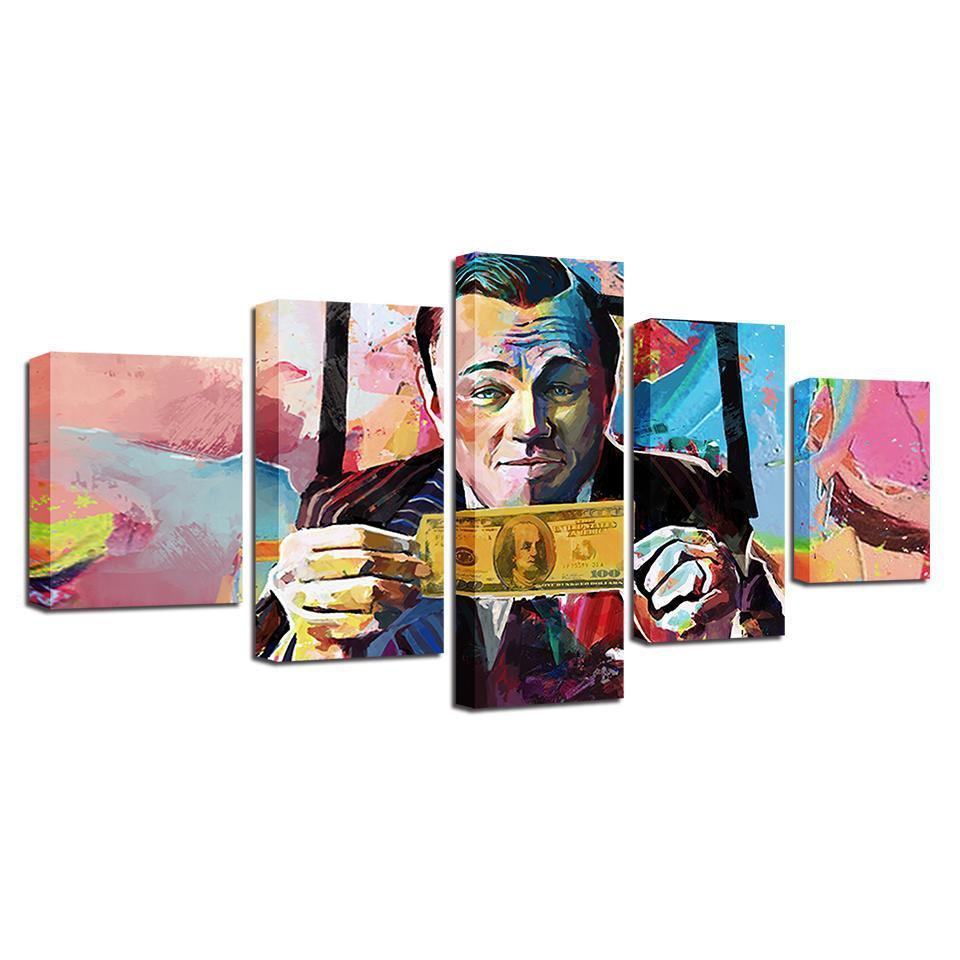 Graffiti Leonardo DiCaprio Celebrity Abtract Canvas Wall Art
