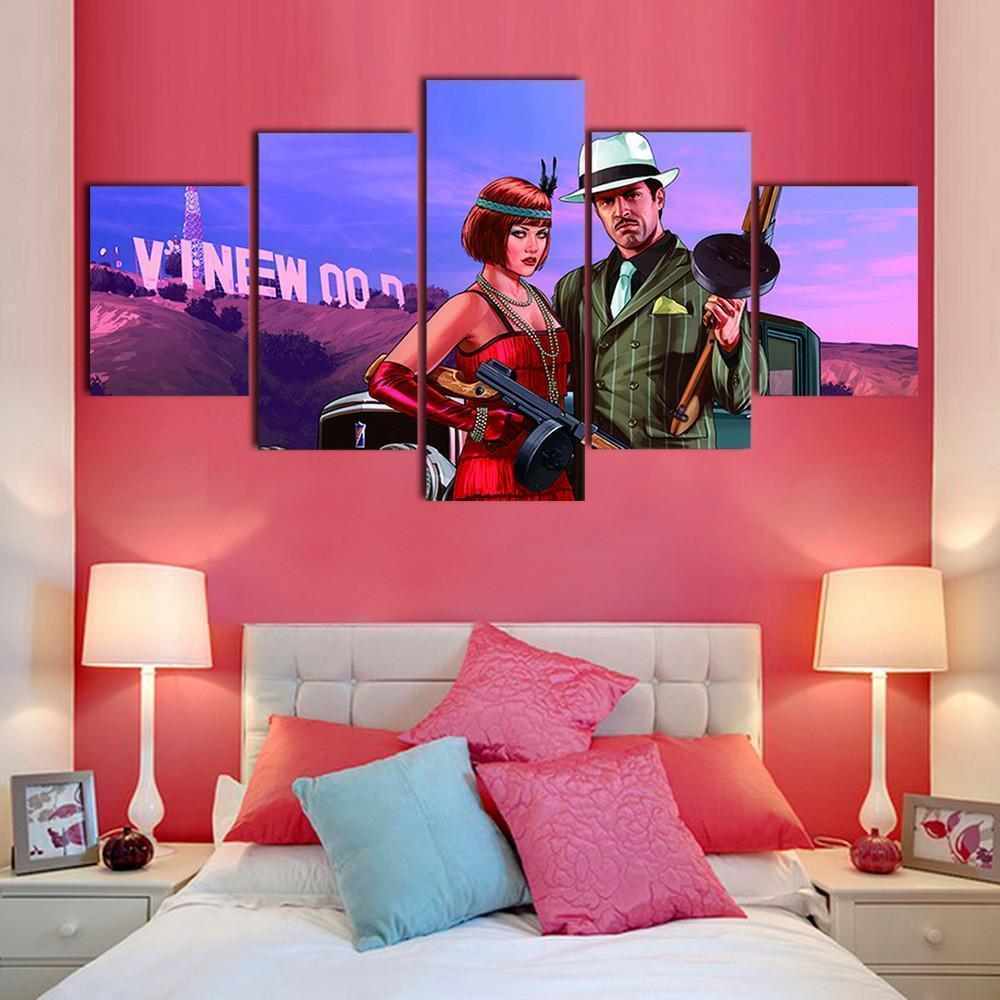 Grand Theft Auto Wall Art Movie Canvas Wall Art