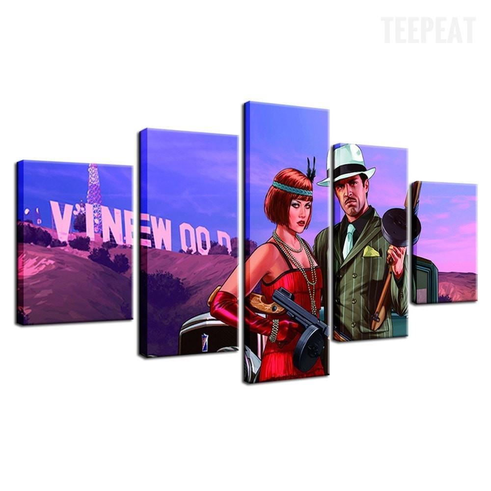 Grand Theft Auto Wall Art Movie Canvas Wall Art