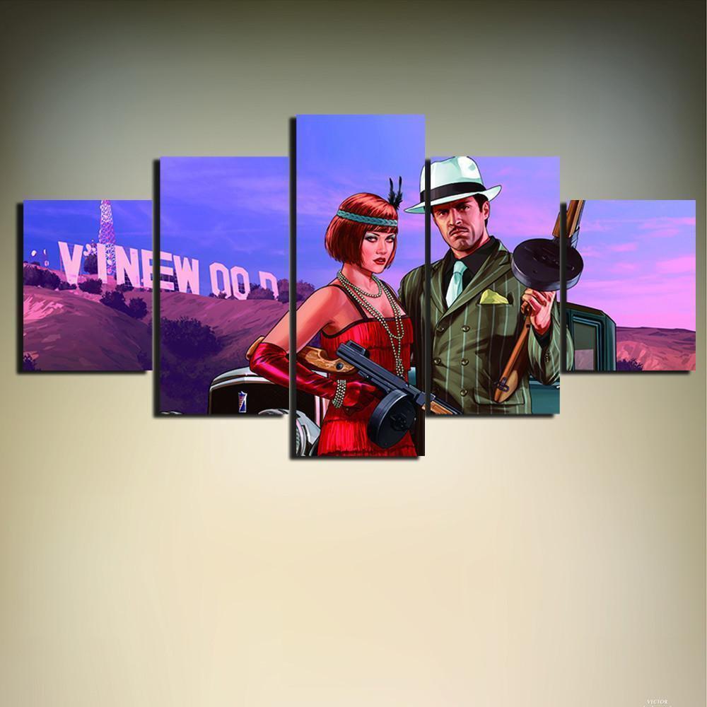 Grand Theft Auto Wall Art Movie Canvas Wall Art
