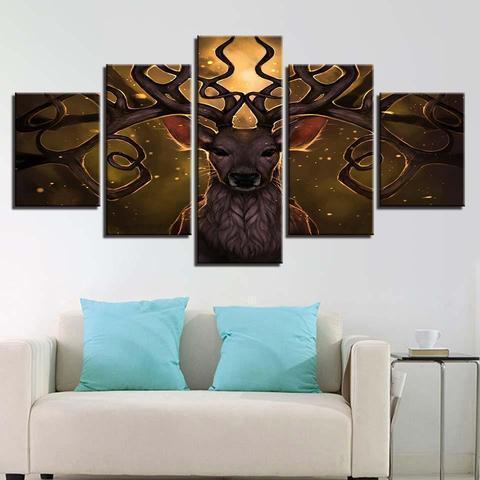 Great Deer Animal Canvas Wall Art