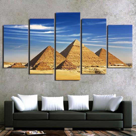 Great Pyramid Of Giza Egypt Nature Canvas Wall Art
