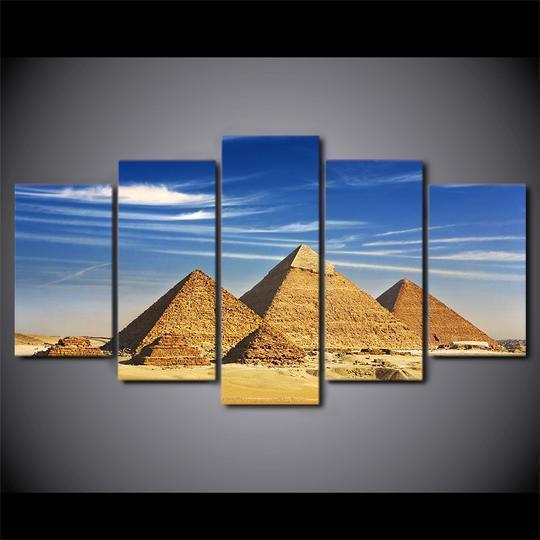 Great Pyramid Of Giza Egypt Nature Canvas Wall Art