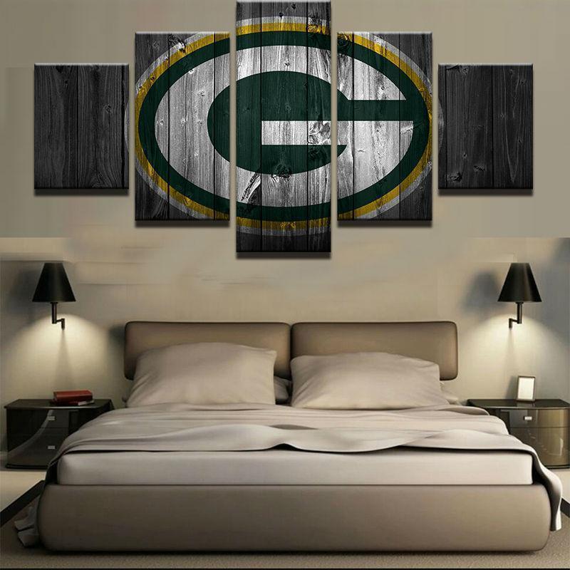 Green Bay Packers  Football Canvas Wall Art