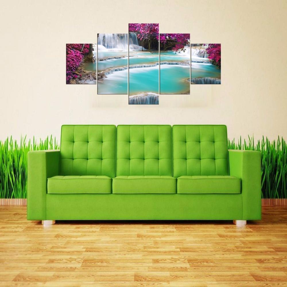 Green Lake Canvas Wall Art