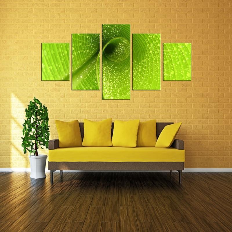 Green Spiral Canvas Wall Art