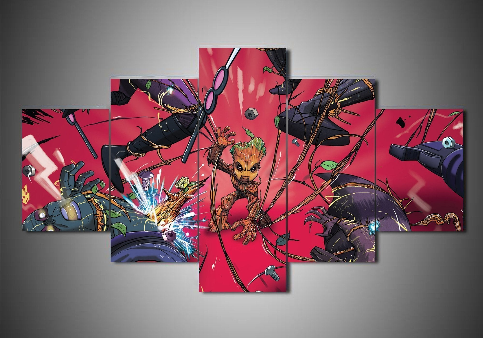 Guardians Of The Galaxy 4 Marvel Canvas Wall Art