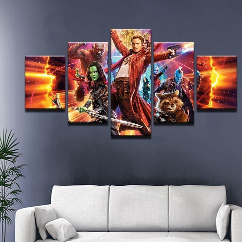 Guardians Of The Galaxy Character 1 Movie Canvas Wall Art