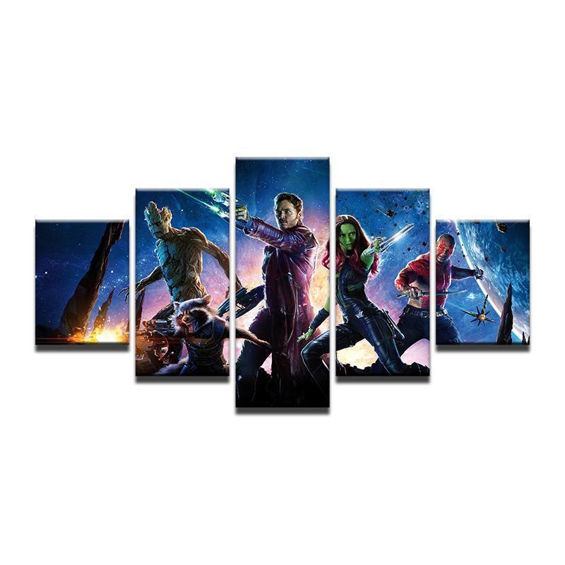 Guardians Of The Galaxy Characters 2 Movie Canvas Wall Art