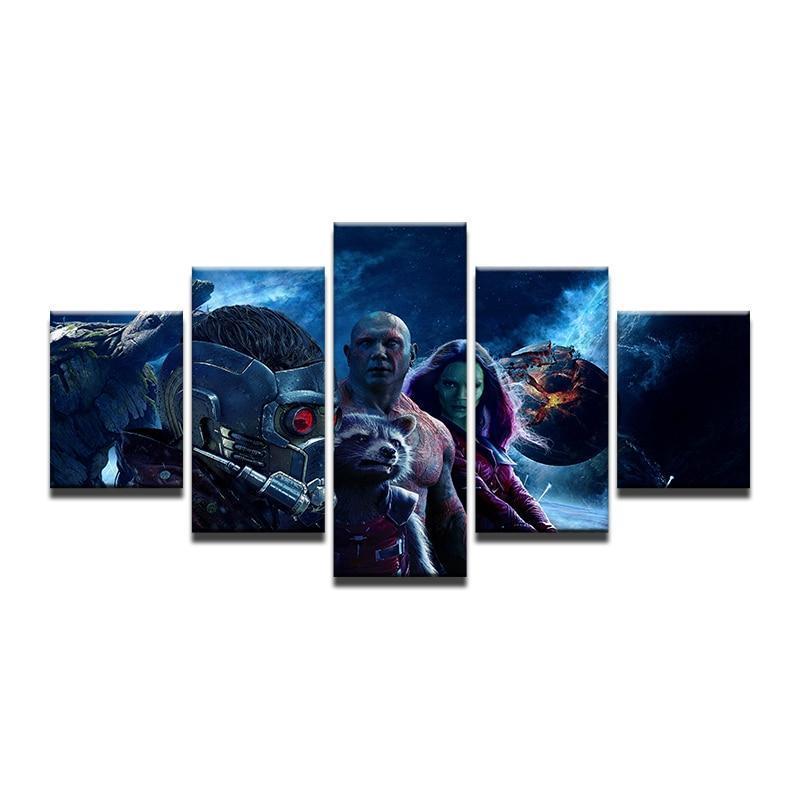 Guardians Of The Galaxy Characters 3 Movie Canvas Wall Art
