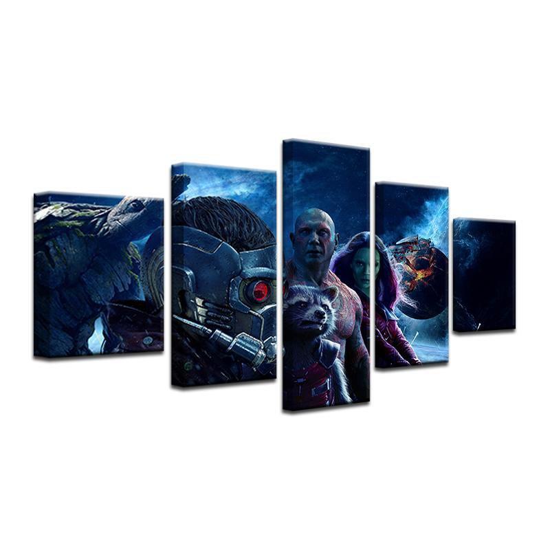 Guardians Of The Galaxy Characters 3 Movie Canvas Wall Art