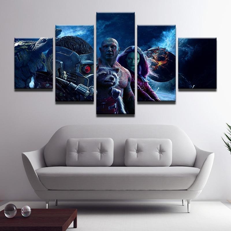 Guardians Of The Galaxy Characters 3 Movie Canvas Wall Art