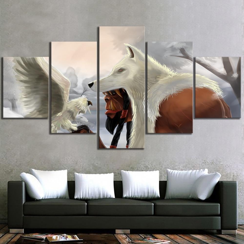 Guldan Art Poster World of Warcraft Gaming Canvas Wall Art