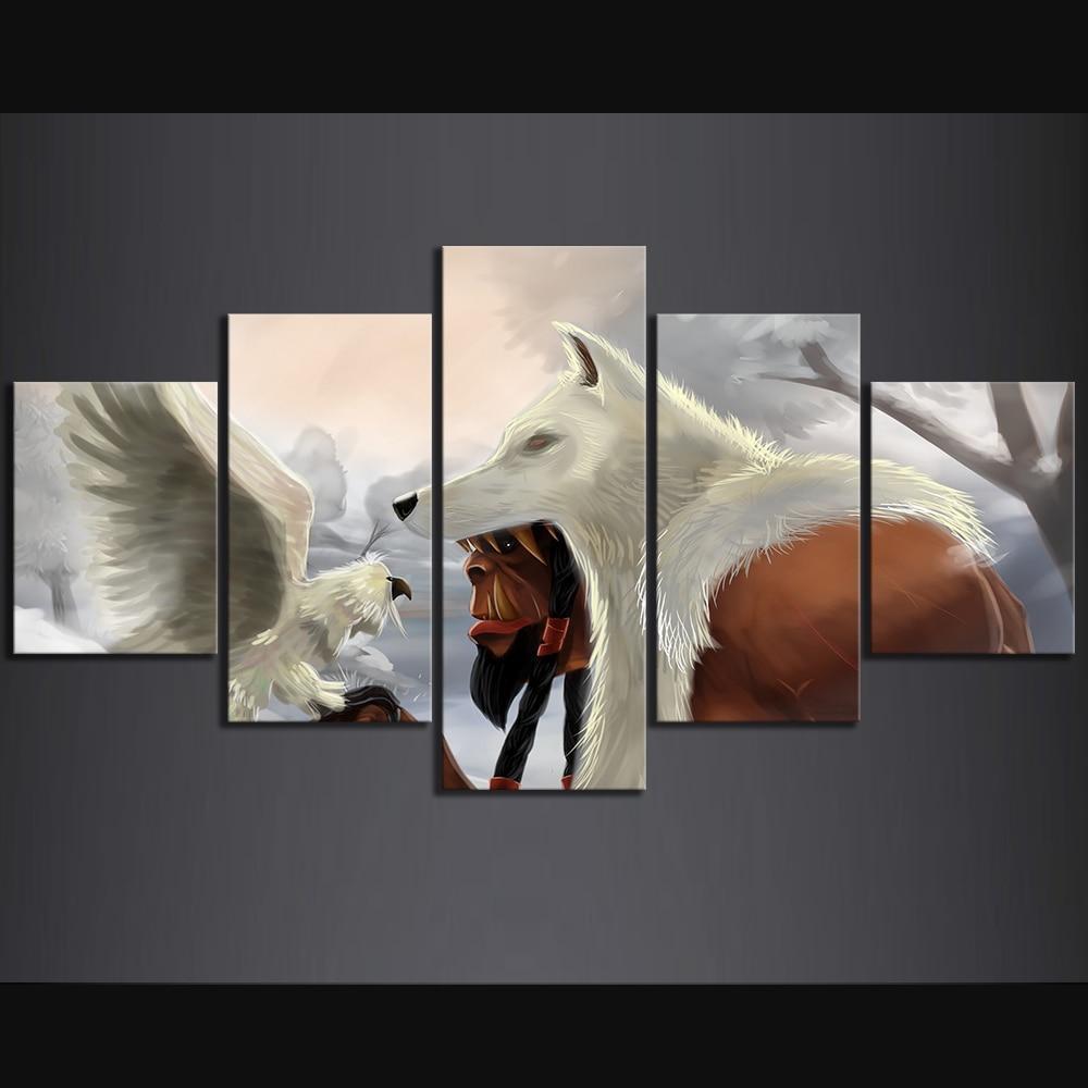 Guldan Art Poster World of Warcraft Gaming Canvas Wall Art