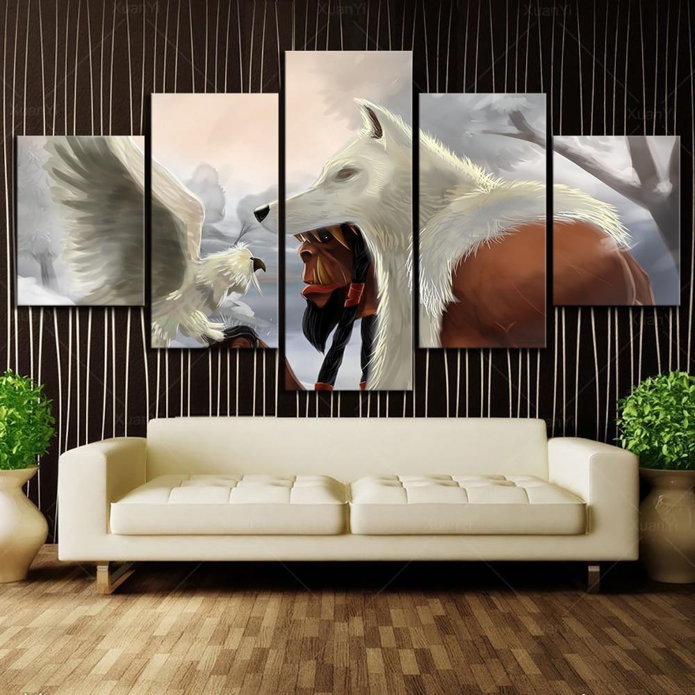 Guldan Art Poster World of Warcraft Gaming Canvas Wall Art
