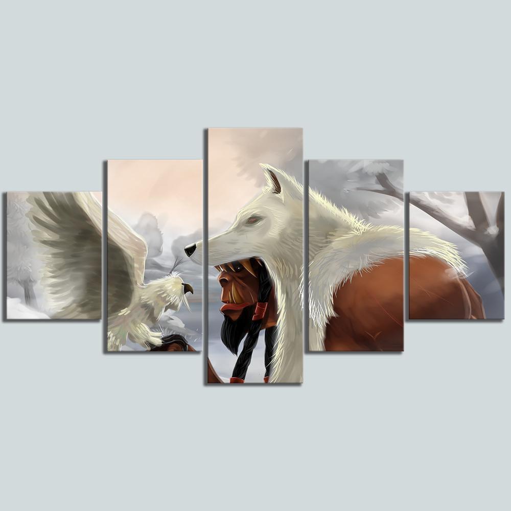Guldan Art Poster World of Warcraft Gaming Canvas Wall Art