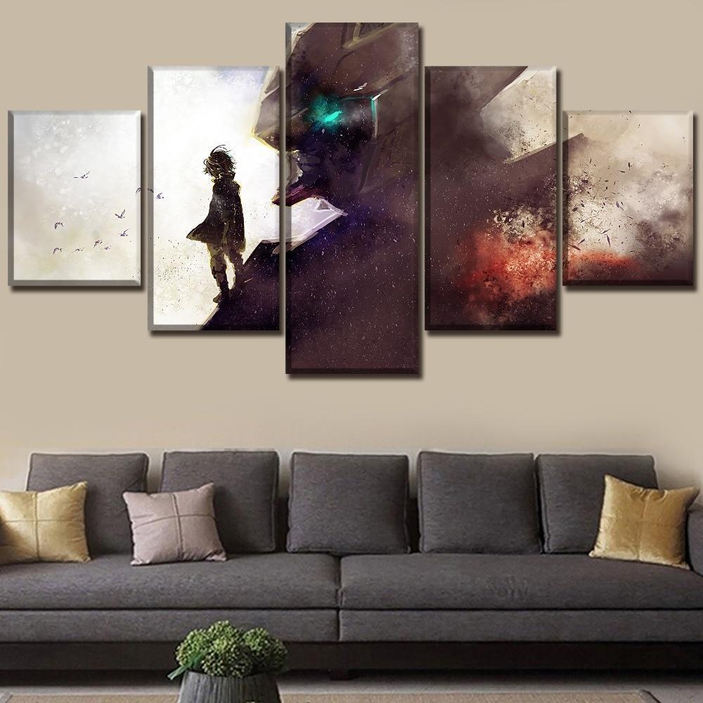 GUNDAM Barbatos &amp;amp; Mikazuki Augus Anime Canvas Wall Art
