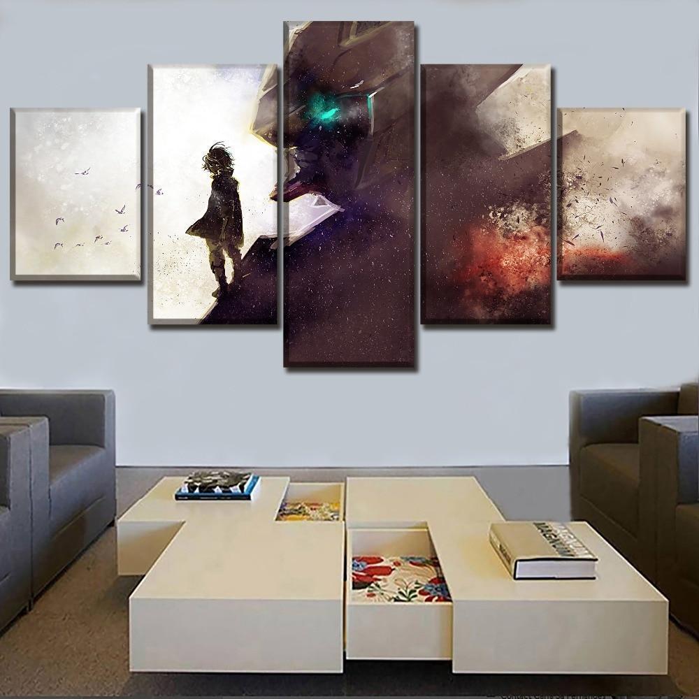 GUNDAM Barbatos &amp;amp; Mikazuki Augus Anime Canvas Wall Art