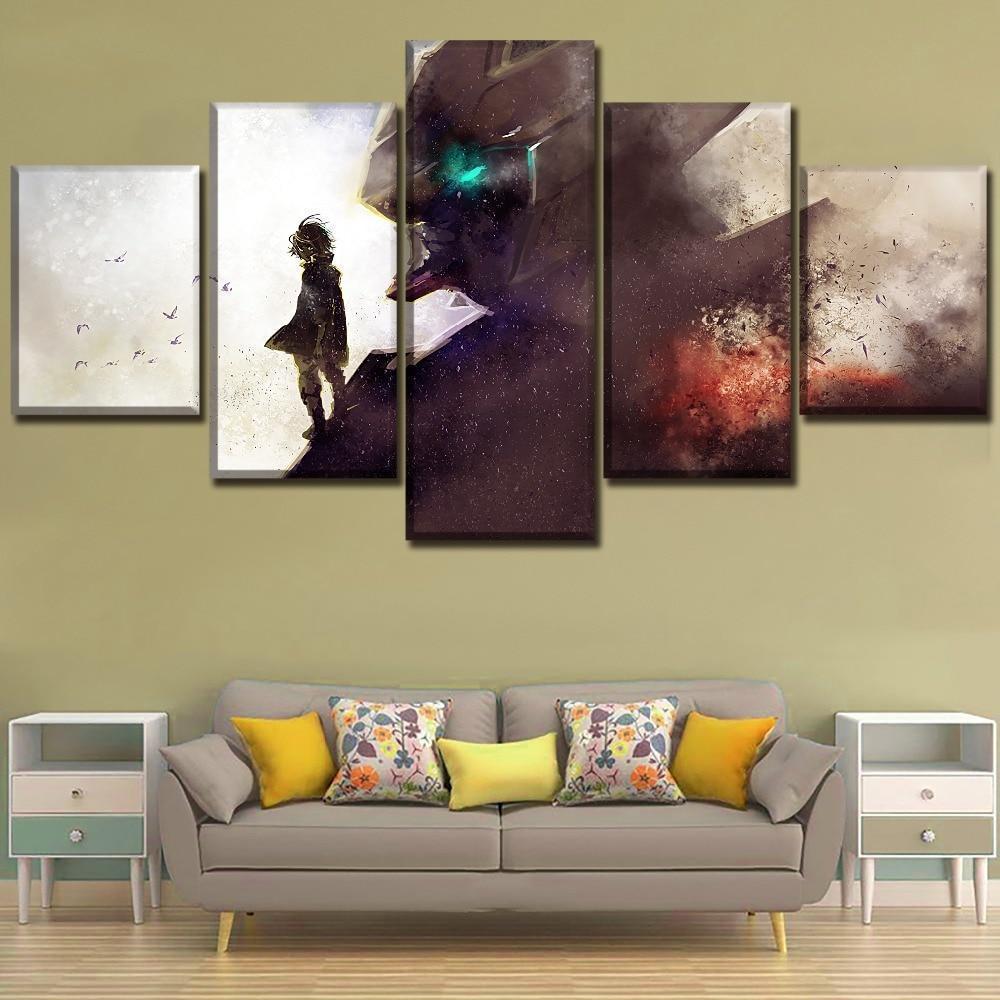 GUNDAM Barbatos &amp;amp; Mikazuki Augus Anime Canvas Wall Art