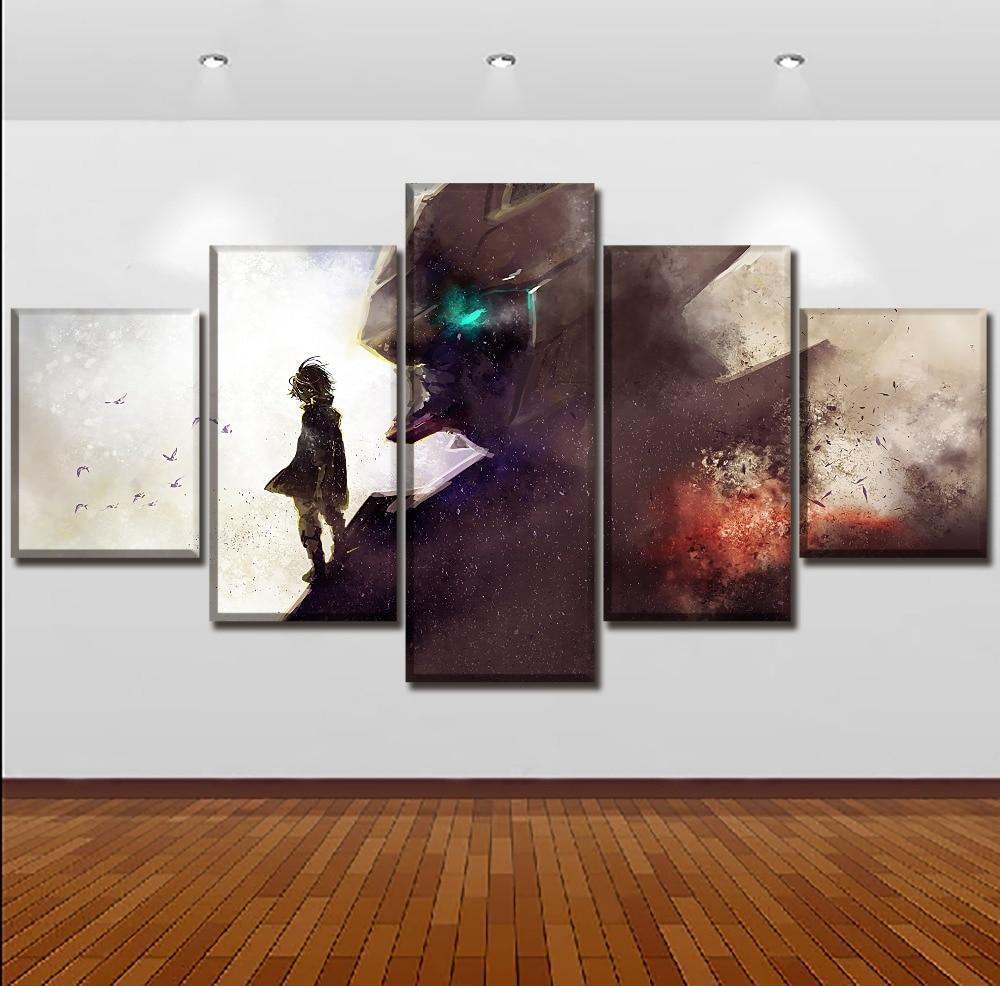 GUNDAM Barbatos &amp;amp; Mikazuki Augus Anime Canvas Wall Art