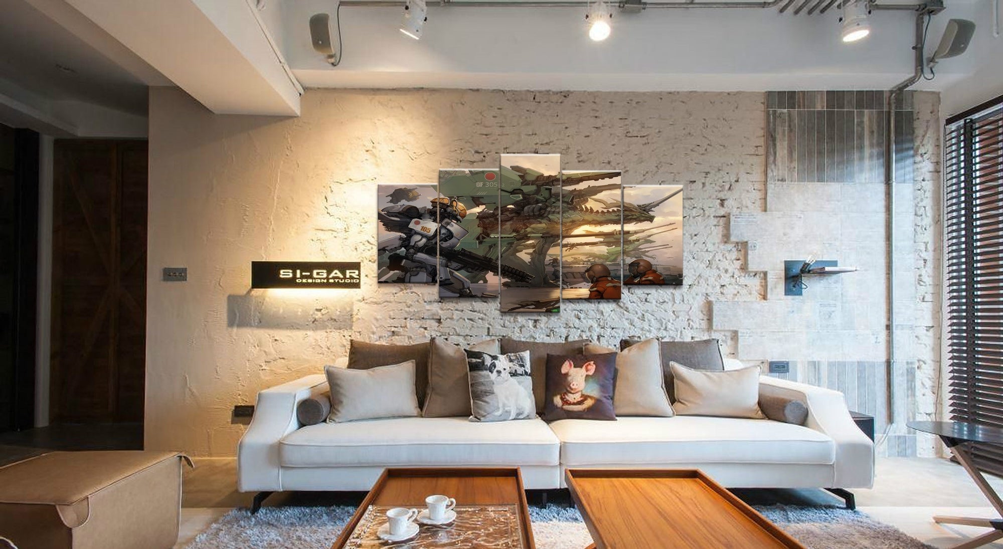 GUNDAM Robot 4 Anime Canvas Wall Art