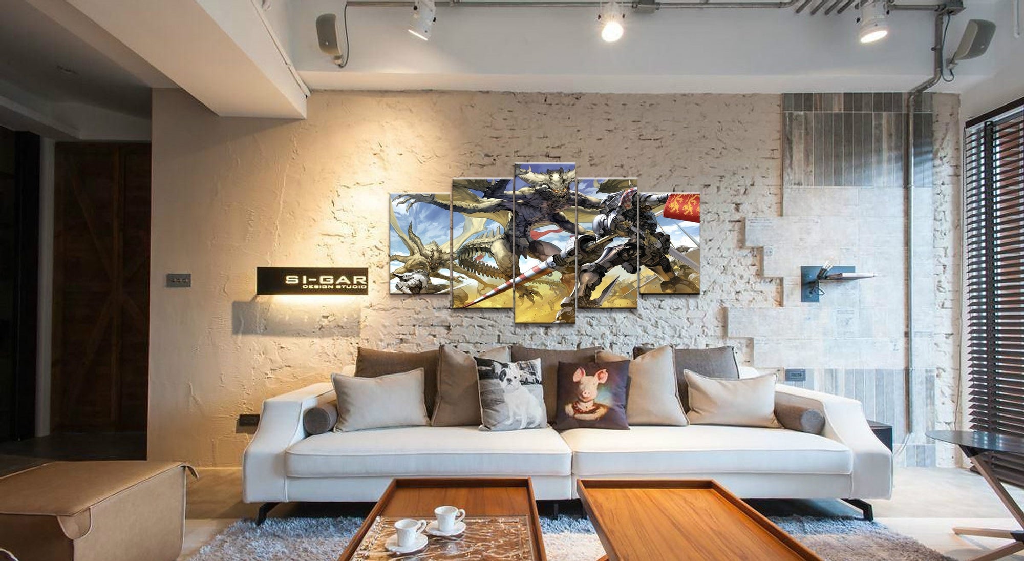 GUNDAM Robot 5 Anime Canvas Wall Art