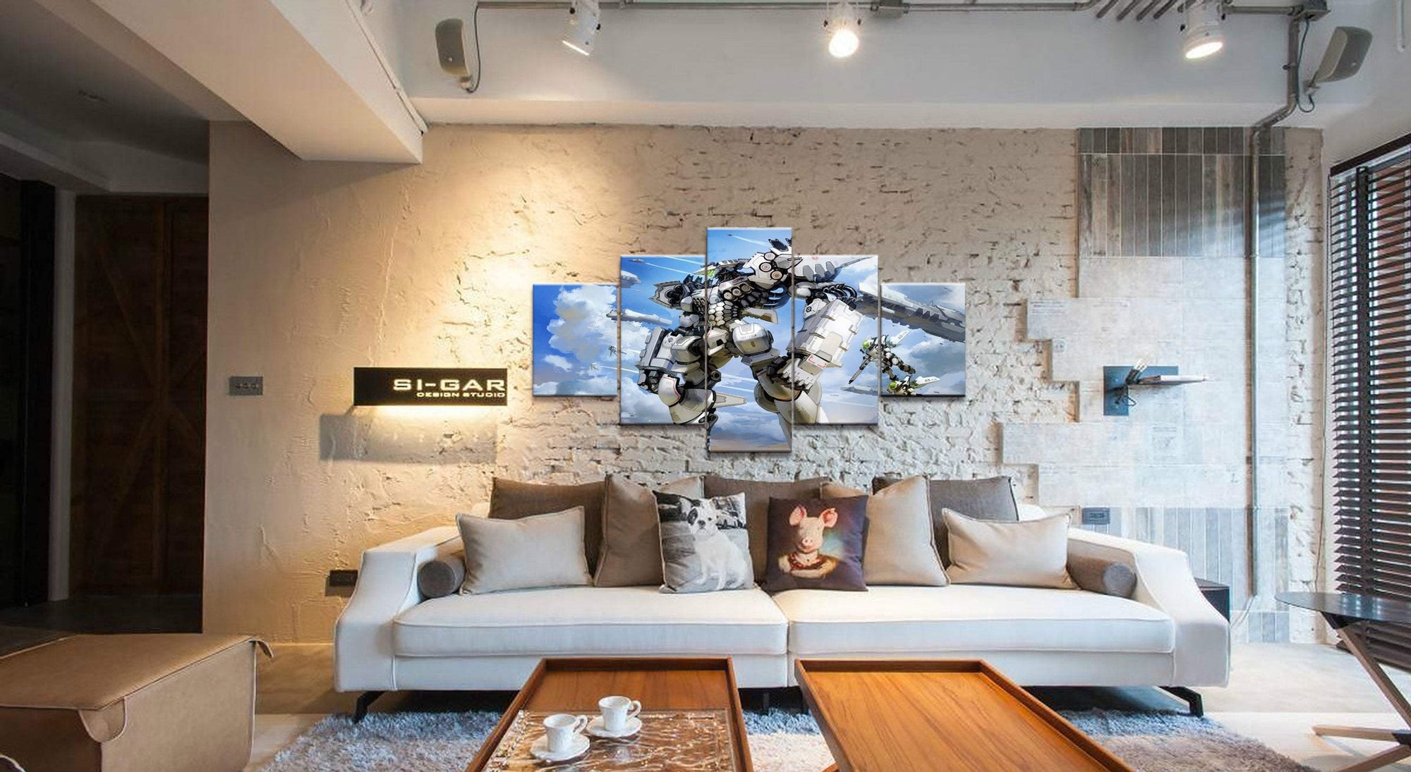 GUNDAM Robot 6 Anime Canvas Wall Art