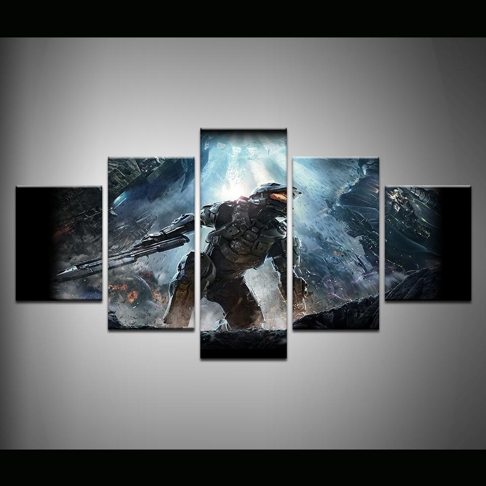 Halo 4 Poster 1 Gaming Canvas Wall Art