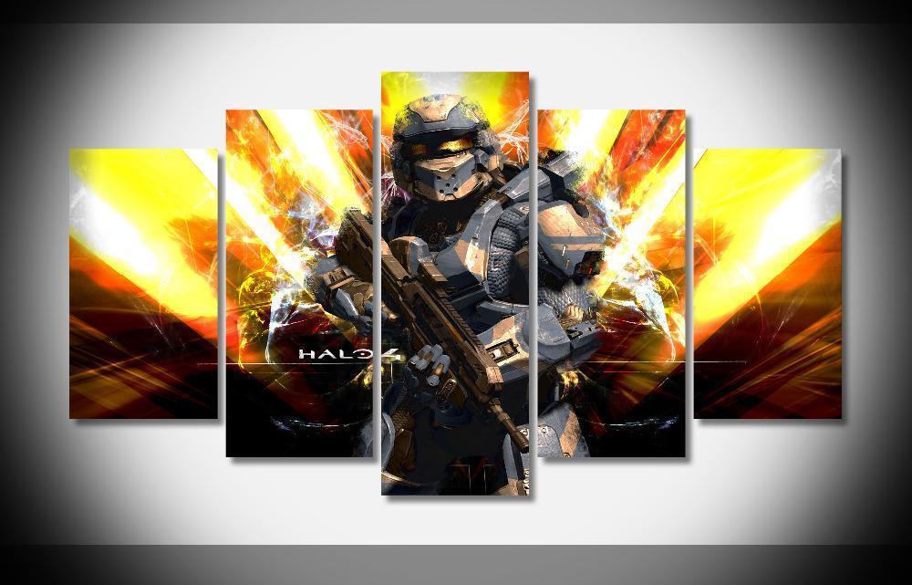 Halo 4 Poster 4 Gaming Canvas Wall Art