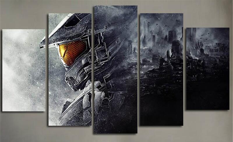 Halo 5 Guardians Gaming Canvas Wall Art