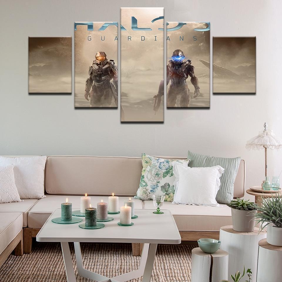 Halo 5: Guardians John And Locke Poster 1 Gaming Canvas Wall Art