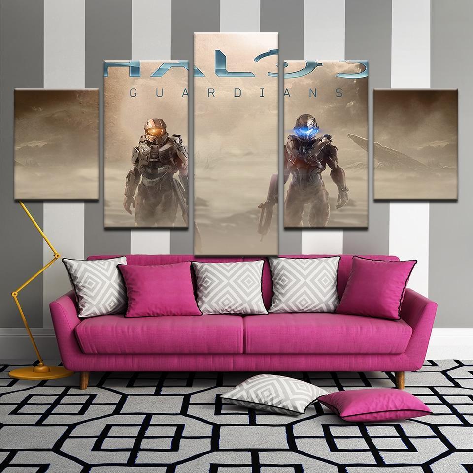 Halo 5: Guardians John And Locke Poster 1 Gaming Canvas Wall Art