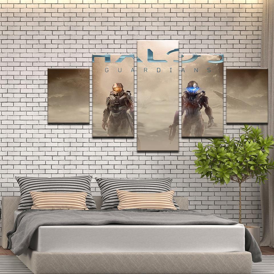 Halo 5: Guardians John And Locke Poster 1 Gaming Canvas Wall Art