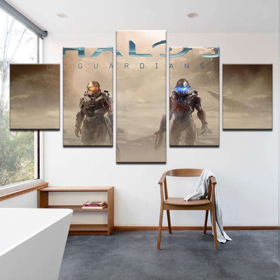Halo 5: Guardians John And Locke Poster 1 Gaming Canvas Wall Art