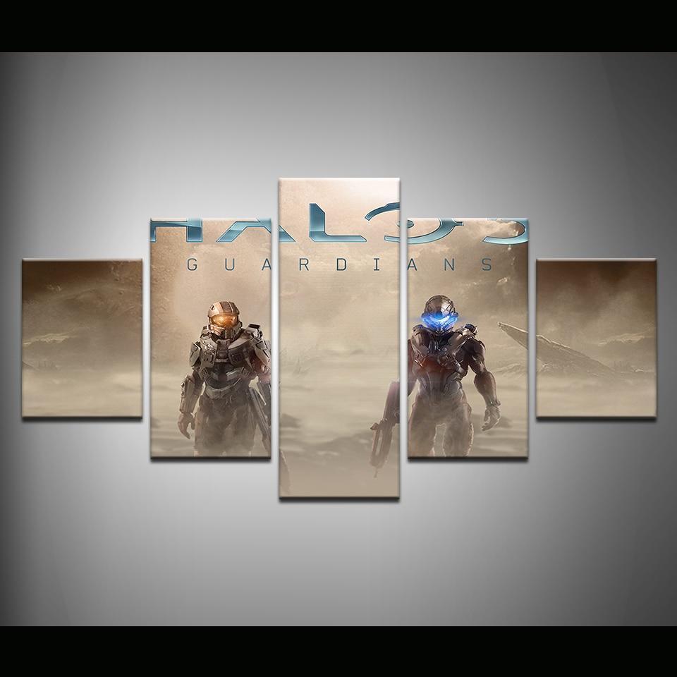 Halo 5: Guardians John And Locke Poster 1 Gaming Canvas Wall Art