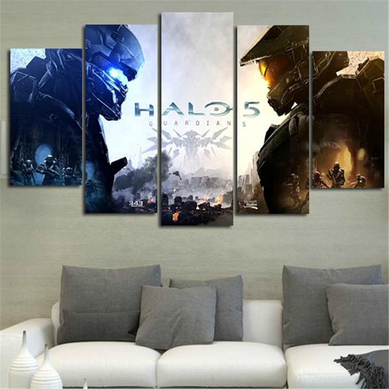 Halo 5: Guardians John And Locke Poster 2 Gaming Canvas Wall Art