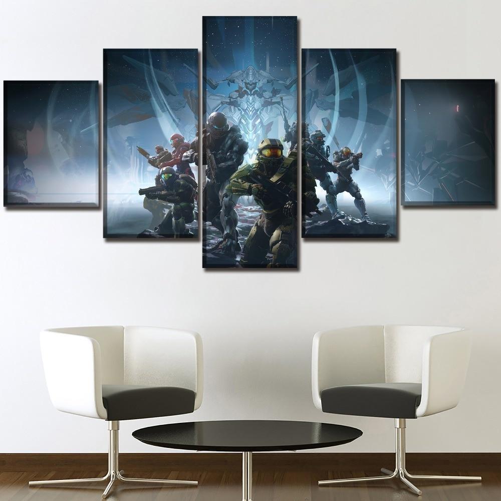 Halo 5: Guardians Poster 2 Gaming Canvas Wall Art