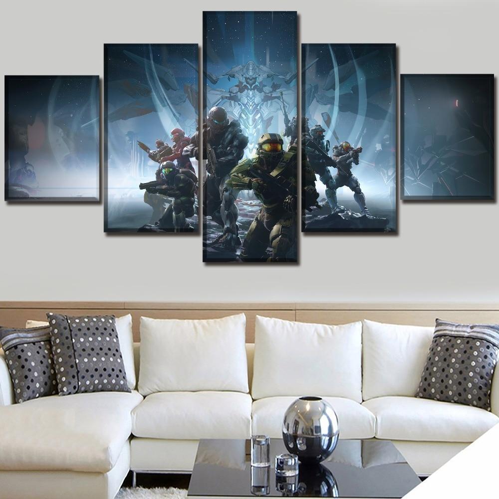 Halo 5: Guardians Poster 2 Gaming Canvas Wall Art