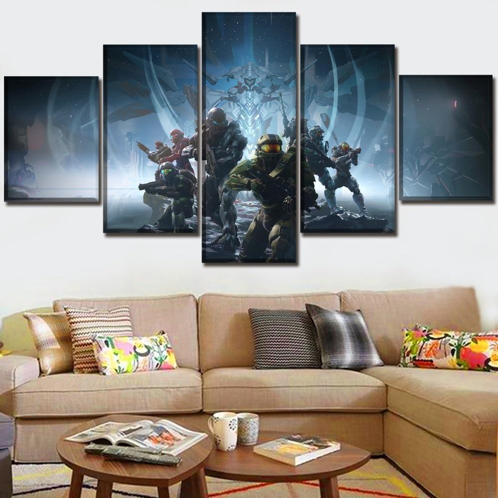 Halo 5: Guardians Poster 2 Gaming Canvas Wall Art