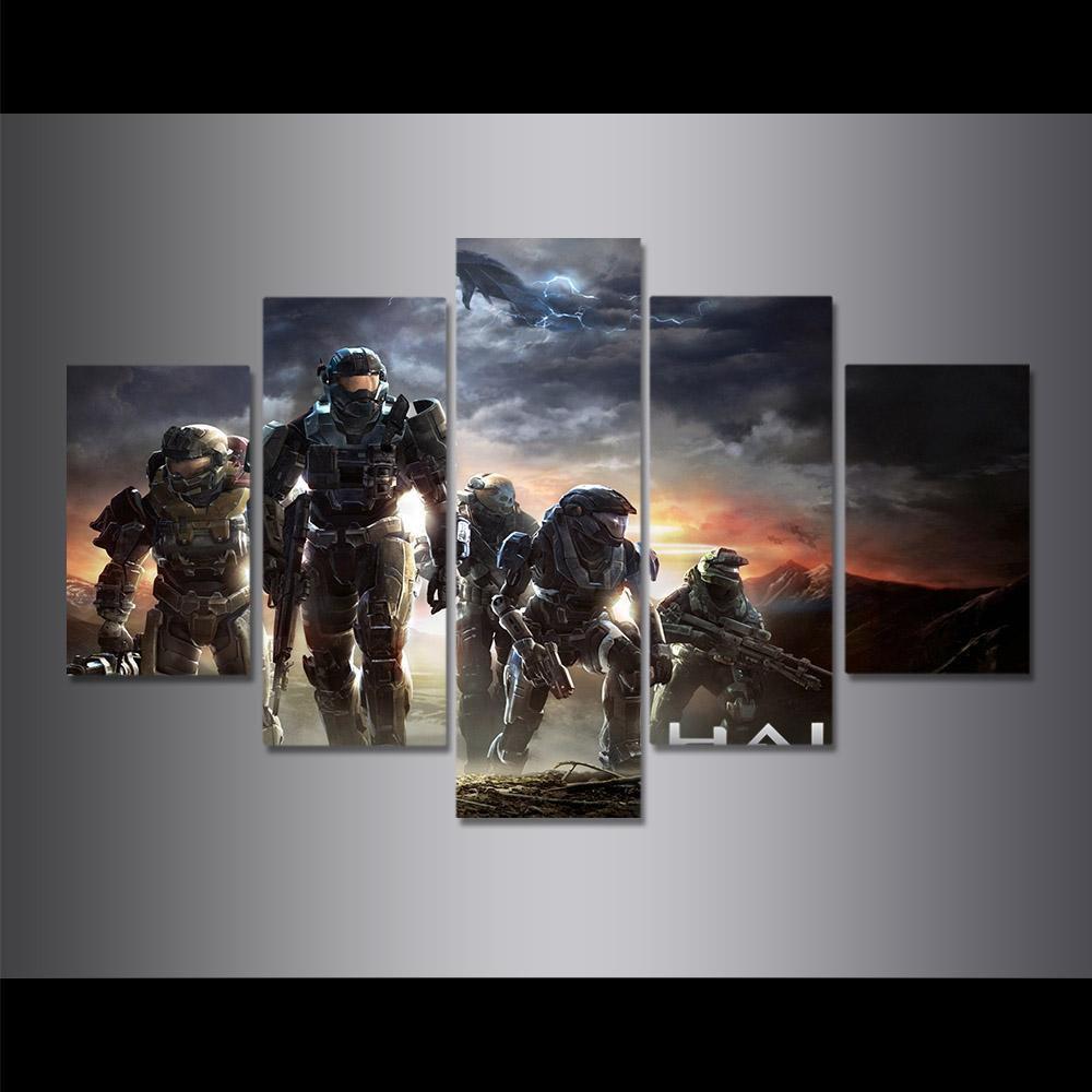Halo 5: Guardians Poster 3 Gaming Canvas Wall Art