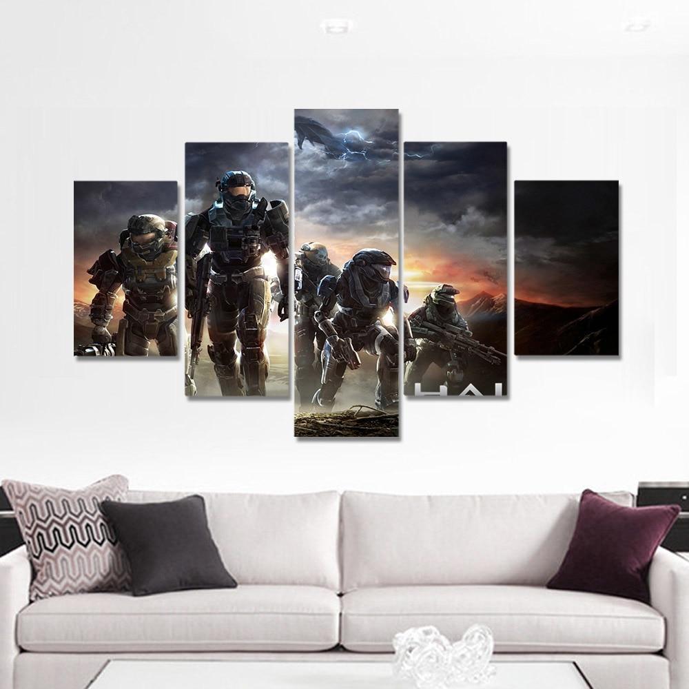 Halo 5: Guardians Poster 3 Gaming Canvas Wall Art