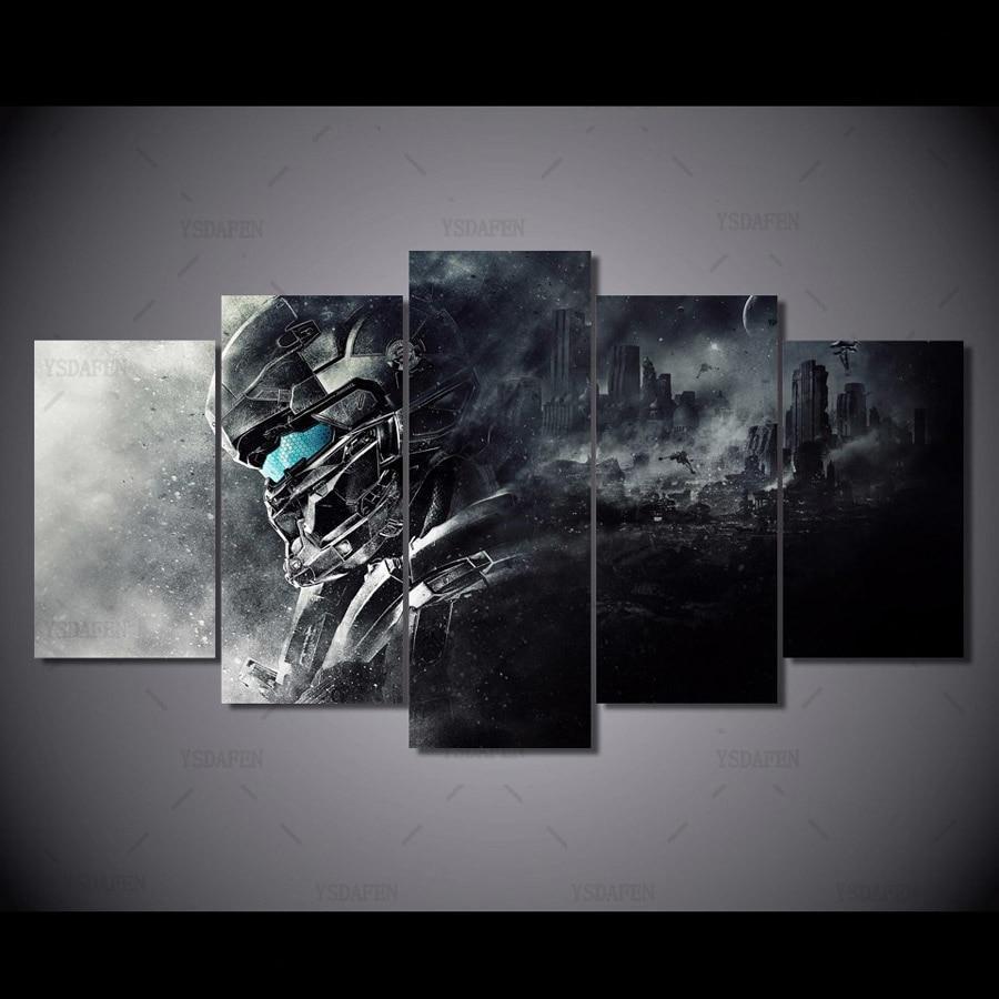 Halo 5: Guardians Poster 4 Gaming Canvas Wall Art