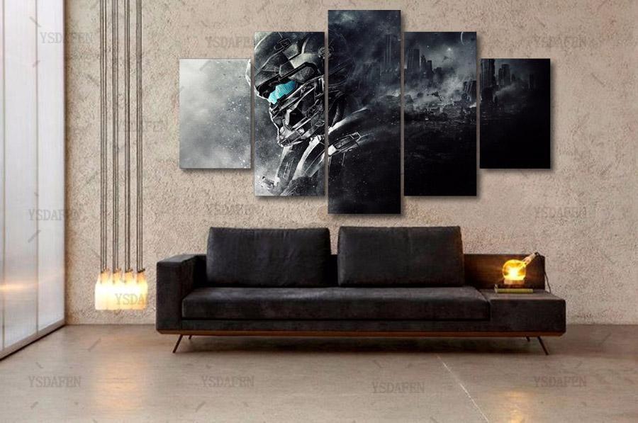 Halo 5: Guardians Poster 4 Gaming Canvas Wall Art