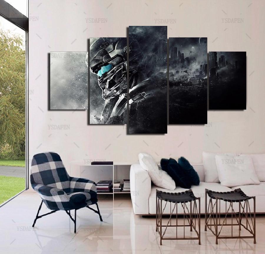 Halo 5: Guardians Poster 4 Gaming Canvas Wall Art