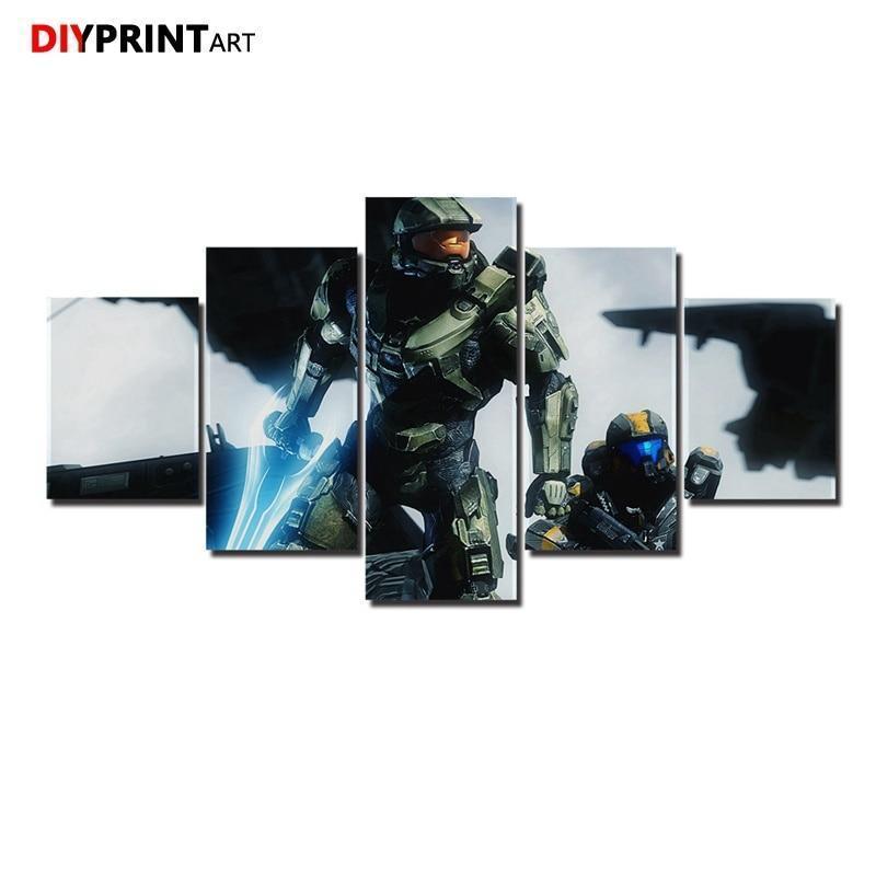 Halo 5: Guardians Poster 5 Gaming Canvas Wall Art